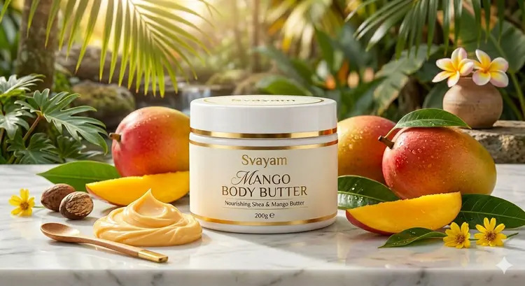 SVAYAM Mango Body Butter | Nourishing Shea & Mango Butter for Deep Skin Hydration