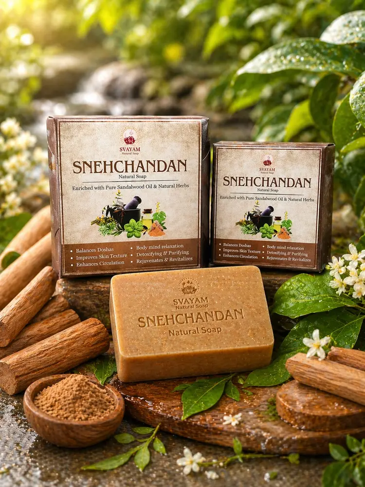 SVAYAM Abhyanga Natural Soap | Ayurvedic Herbal Bathing Soap with Ubtan & Natural Herbs