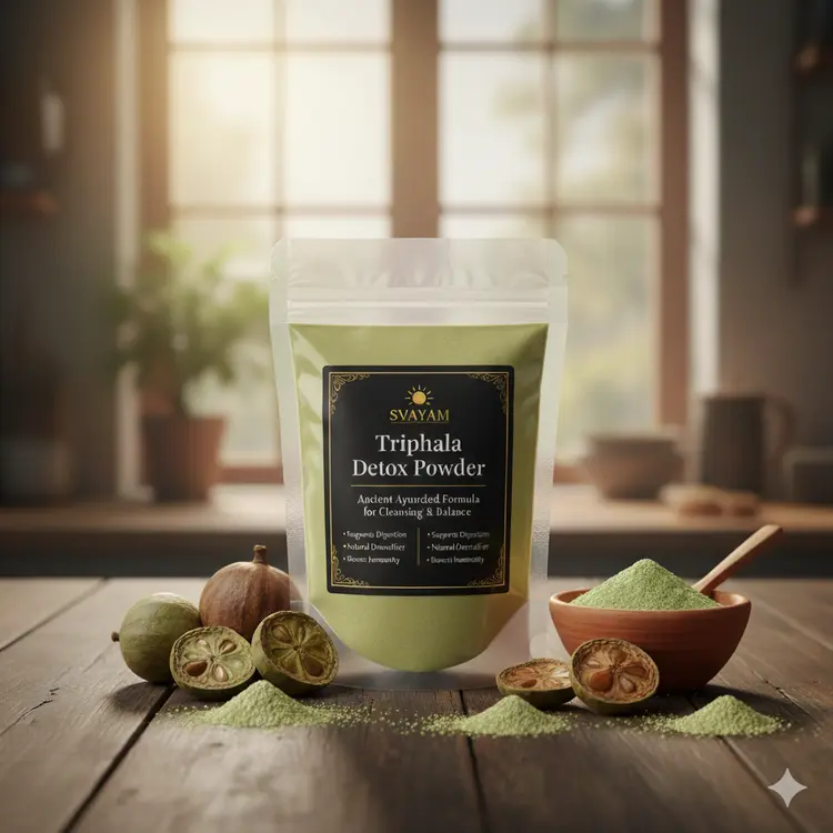 SVAYAM Tridosha Rasayanam – Triphala Detox | Ayurvedic Herbal Detox Powder
